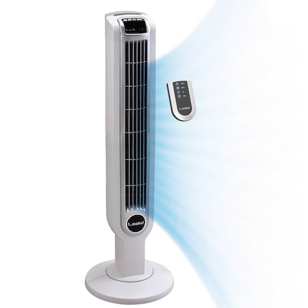 Almo 40-in. Quiet Tower Fan with Remote Control, 3 Speed Settings, Timer-Off Function & Carrying Handle 2510
